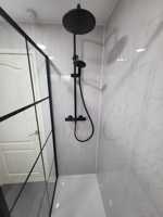 Panneau mural de douche en PVC effet marbre blanc brillant 1/1,2 m, qualité supérieure, imperméable, finition UV, panneau décoratif pour salle de bain