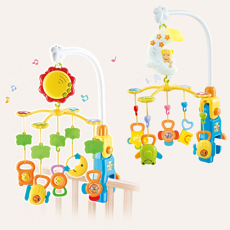 Музыкальная шкатулка carrusel para cunas bebe, музыкальный мобиль для детской кроватки с подвесными вращающимися погремушками, мобиль для детской кроватки, игрушки
