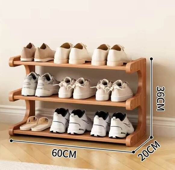 3 layers 60 long [can put 7 pairs of shoes]]