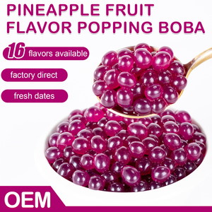 Nhà Máy Giá Nho popping Boba Trà Bong Bóng Thành Phần Bursting Boba Nhà Cung Cấp Chuỗi Cửa Hàng Đồ Uống Sản Xuất - Product Image 4