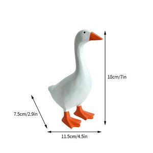 Bán buôn tùy chỉnh sáng tạo nông thôn vịt sắt từ tượng vật liệu nhựa vẽ tay nghệ thuật sưu tập mô hình động vật - Product Image 5