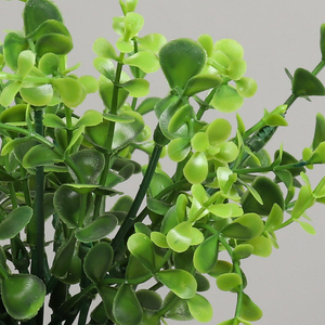 Planta cilíndrica artificial en maceta para decoración de escritorio, simulación de planta verde, escena de maceta con flor falsa - Product Image 4