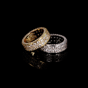 סיטונאי ראפר סִגְנוֹן תכשיטי היפ הופ גברים נשים Iced Out Gra Certificate Moissanite Brass Gold Rings Cluster - Product Image 1