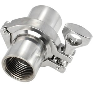 304 SS Pince à charnière robuste à une broche <span class=keywords><strong>Raccord</strong></span> sanitaire à trois pinces - Product Image 6