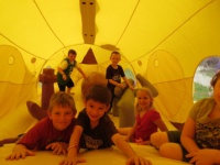 Nouveau Design gonflable amusant Dragon jaune Combo Playland rebond maison château gonflable cavalier Moonwalk