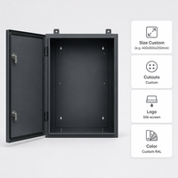 Boîtier de distribution d'alimentation étanche IP65, coffret électrique métallique, armoire en acier, personnalisable OEM