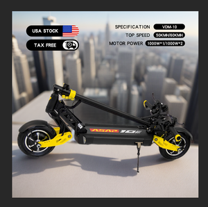 สกู๊ตเตอร์ไฟฟ้าพับได้สำหรับผู้ใหญ่ รุ่น <span class=keywords><strong>VDM</strong></span> 10  แรงสูง 2000 วัตต์ 52V 18.2ah  มอเตอร์คู่สองล้อ  รวดเร็ว  ปี 2024 - Product Image 4