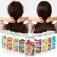 Capsules d'huile capillaire SEVICH personnalisées anti-chute, lissantes, enrichies en vitamines, huile naturelle pour la croissance des cheveux, capsules bio pour la santé des cheveux