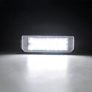 Ailead Standard 2PCS No Error Accessoires de voiture Lampe de plaque d'immatriculation LED pour VW Amarok EOS GOLF V GOLF IV LUPO New Beetle Passat - Product Image 6