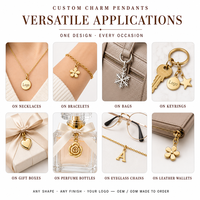 Pendentifs Breloques Métalliques en Gros, Formes Personnalisées (Cœur, Étoile, Flocon de Neige), Porte-clés, Breloques de Sac, Boîte Cadeau, Fabrication OEM, Faible MOQ