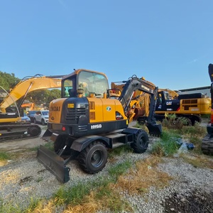 Excavatrice hydraulique HYUNDAI HW60 d'occasion de haute qualité, 6 tonnes, avec moteur, PLC, composants hydrauliques d'origine, puissance de 42 kW, à vendre - Product Image 4