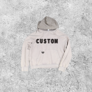 เสื้อฮู้ดสวมหัวแบบยูนิเซ็กซ์เสื้อฮู้ดดี้แบบสวมหัวสำหรับ3D พัฟพิมพ์ผ้าฝ้ายขนาดโอเวอร์ไซส์ XS โลโก้ออกแบบได้ตามที่ต้องการ - Product Image 4