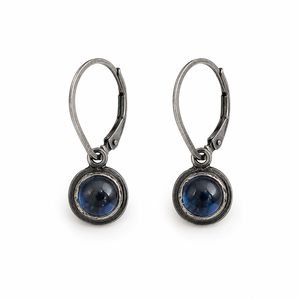 Orecchini vintage blu Orecchini minimalisti con perno Orecchini piccoli in stile boho Accessori di bigiotteria alla moda per le donne - Product Image 1