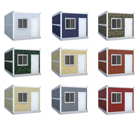Casa Container Prefabbricata Pieghevole su Misura, Edificio Modulare Portatile e Impilabile per Cantieri e Rifugi di Emergenza