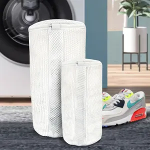 Hot Selling White Microfiber Chenille Shoes Laundry Mesh Bag For Machine For Shoes