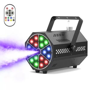 Machine à fumée professionnelle mini 500W pour effets de course hippique sur scène, idéale pour la décoration de fêtes d'Halloween, avec 18 LED colorées et télécommande - Product Image 3