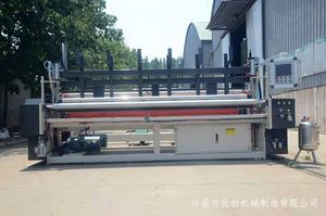 Machine à fabriquer du papier toilette <span class=keywords><strong>d</strong></span>'<span class=keywords><strong>occasion</strong></span>, ensemble complet, semi-automatique, moteur PLC, roulement, ligne de production de <span class=keywords><strong>d</strong></span>écoupe et de rembobinage du papier - Product Image 4