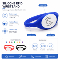 Bracelet en silicone RFID NFC 13,56 MHz pour marathons, chronométrage précis, étanche, confort total, sans batterie