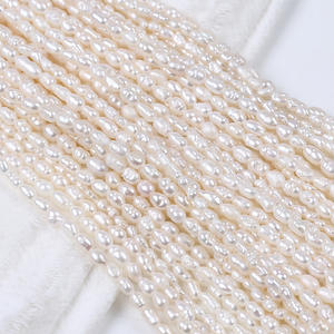 Promotion 2-2,5 mm pour perles d'eau douce en forme de Xiaomi, perles naturelles pour la fabrication de bijoux DIY, accessoires pour collier, bracelet, fabrication de bijoux - Product Image 1