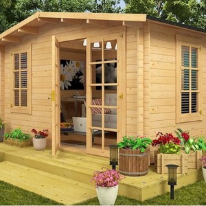 Cabane de jardin en bois d'extérieur, structure en bois naturel, style traditionnel, facile à assembler, cabane de jardin pour le thé, sur mesure - Product Image 3