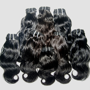 Tissage de cheveux naturels ondulés non traités — noble, origine indienne Hongtu — cheveux qui ne s'emmêlent pas, chevelure représentant le nord-indien - Product Image 1