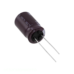ตัวเก็บประจุแบบ Through Hole รุ่น UCS2C680MHD1TO ของแท้ 68 ยูเอฟ (68uF)  อะลูมิเนียม 68UF 20% 160V แบบ Radial TH - Product Image 1