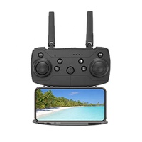 Drone RC Elettrico in Plastica con Doppia Fotocamera SD 480P per Fotografia Aerea, Controllato da App, per Uso Interno-Esterno, Batterie Incluse