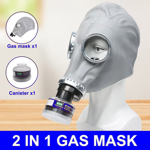 Masker Gas Tipe 59 Berkualitas Tinggi Baru, Pelindung Gas dengan Filter Karbon Aktif, Masker Debu yang Dapat Digunakan Kembali - Product Image 1