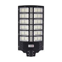 Lampadaire solaire tout-en-un 200W-400W avec détecteur de mouvement, étanche IP65, lampe LED extérieure en ABS pour routes rurales, villages et zones résidentielles