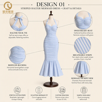 Fabricant OEM ODM, Vente en Gros, Robe Trapèze Personnalisée pour Femme, Robe Décontractée, Fabricants de Vêtements, Robes de Carrière, Robes d'Été pour Dames