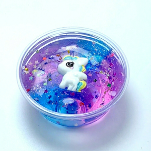 Slime de Juguete con Diseño de Unicornio y Arcilla Moldeable para Niños - Colores Brillantes con Cristales - Product Image 1