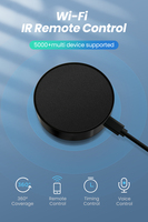 Télécommande universelle infrarouge intelligente AVATTO Tuya S16 WiFi pour climatiseur et téléviseur, design graphique