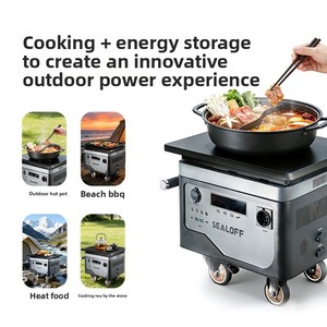 Estación de Energía Portátil para Exteriores de 2560 Wh, Alta Potencia de 2000 W, Almacenamiento de Energía para Acampar y Cocinar, Fuente de Alimentación de 220 V, 2560 Wh - Product Image 1