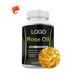 Essential Rose Oil capsules for skin whitening sleep improvement