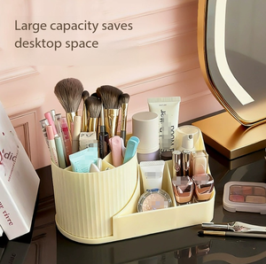 IStapromo Gifts Cosmetic Storage <b>Box</b> Desktop Large Capacity Lipstick Eye Shadow Eyebrow Pen Makeup Brush Holder Rotating Rack - Product Image 6