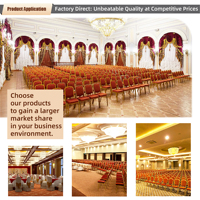 Chaise de banquet de mariage VIP pour hôtel, style Chiavari, empilable, moderne, en métal, pour salon et hôpital
