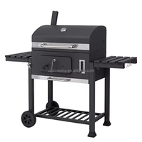 Fournitures de jardin Extérieur Viande bbq charbon de bois Chariot Fumoir Barbecue Grill pour patio
