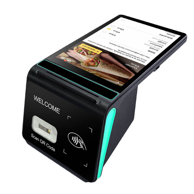 8inch Handheld Pos Terminal Built-In 58/80mm Thermal Printer and 2D Barcode Scanner NFC Pos