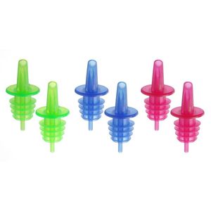 Set di 6 Beccucci Versatori Free-Flow BarUp in 2x Blu, 2x Rosso, 2x Verde per Hotel e Ristoranti - Product Image 1