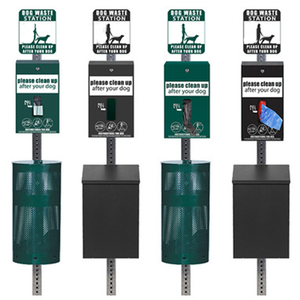 Station de déchets pour chien en plein air pour chien poubelle à caca poubelle pour animaux de compagnie poubelle à déchets pour chien en plein air - Product Image 4