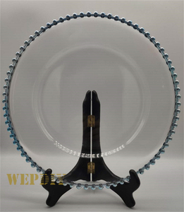 13 Inch <strong>Tiffin</strong> Charges <strong>Plates</strong> Plastic Charger <strong>Plates</strong> Gold Plastic - Product Image 4