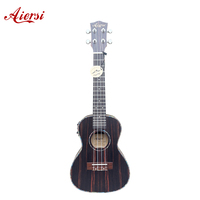 Ukulele Aiersi en Ébène Java, Fabrication OEM/ODM, Instrument à Cordes de Haute Qualité Fabriqué en Chine pour les Amateurs de Musique