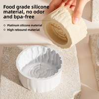 Moule en silicone alimentaire à cavité unique de 4 pouces pour gâteau mousse, résistant à la chaleur, réutilisable, écologique, non toxique, compatible lave-vaisselle