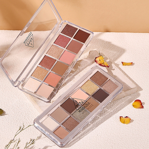 Venta al por mayor ODM Metal Paleta <span class=keywords><strong>de</strong></span> <span class=keywords><strong>sombras</strong></span> <span class=keywords><strong>de</strong></span> ojos MINSHZEE Paleta <span class=keywords><strong>de</strong></span> hormigón 12 <span class=keywords><strong>colores</strong></span> colorido multiusos mate y brillo sombra <span class=keywords><strong>de</strong></span> ojos - Product Image 2