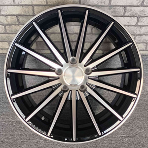 Jantes en alliage d'aluminium X-RIMS 5x114.3 18 20 pouces <span class=keywords><strong>8</strong></span> <span class=keywords><strong>8</strong></span>.5 9.5J <span class=keywords><strong>15</strong></span> rayons argentées 5 trous pour remplacement et amélioration de voiture - Product Image 3