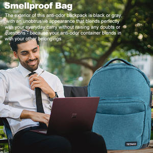 Sac à dos anti-odeur de haute qualité personnalisé avec logo, doublé de carbone, anti-odeur, pour ranger des objets - Product Image 4