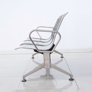 Sillas de Espera de Acero Inoxidable de Tres Plazas Wolverhampton, Banco Público de Acero 201 para Hospitales y Aeropuertos con Reposabrazos - Product Image 2