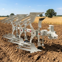 Aratro a 3 Solchi LEROX Pratico e Resistente, Montato su Trattore, con Ingranaggi e Cuscinetti, Alimentato a Diesel per Lavorazione del Terreno Agricolo