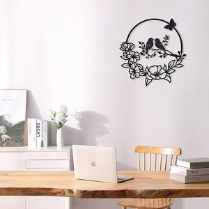 Décoration murale de découpe laser en forme d'<span class=keywords><strong>oiseaux</strong></span> pour décoration murale de salon - Product Image 5