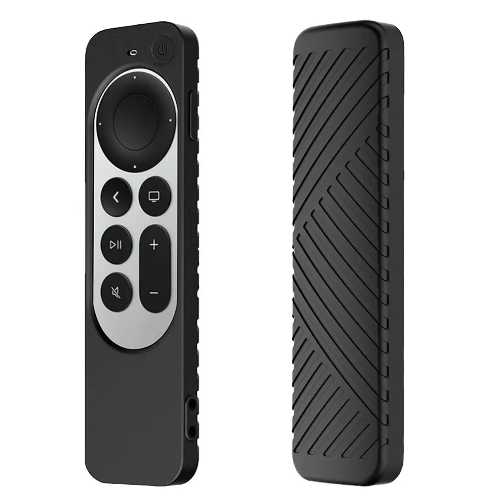 Silicone Cover Anti-Slip Anti-Scratch Shockproof TV Siri Rubber Remote Control Case for Apple TV 4K 2nd Gen